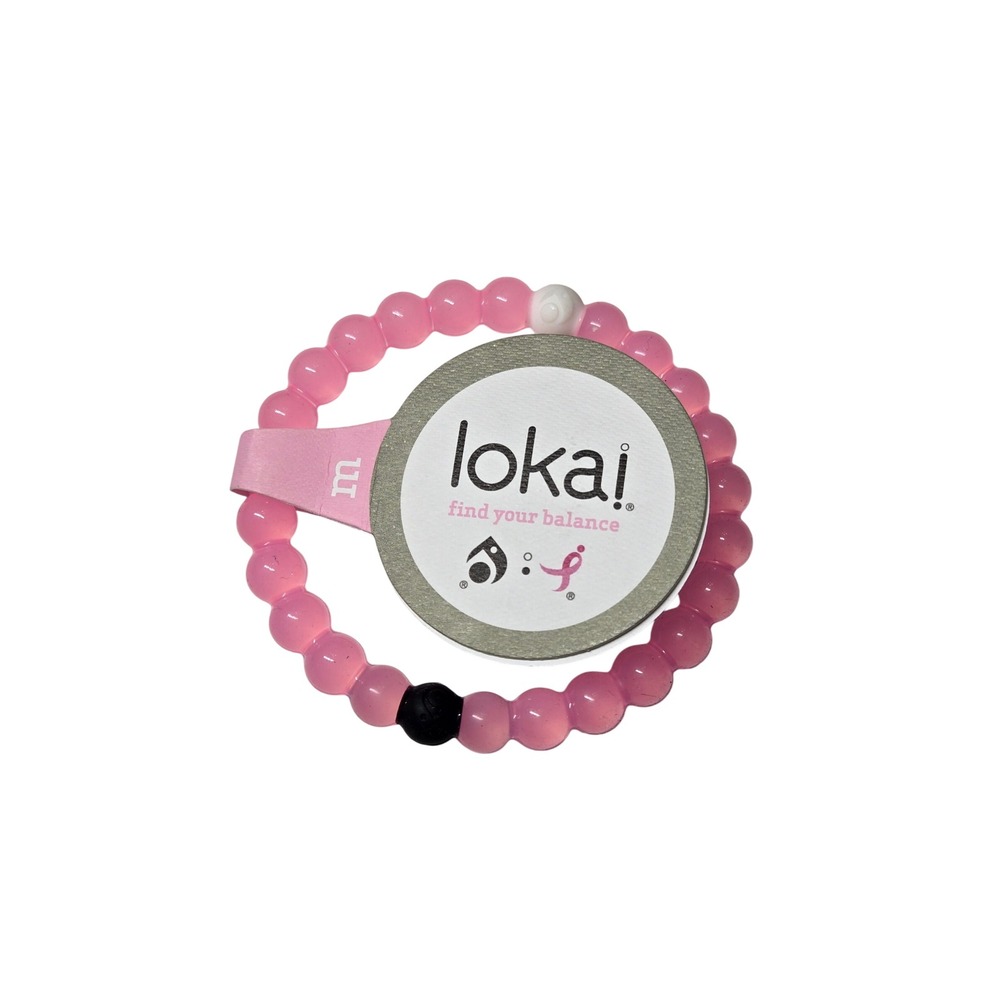 Lokai Unisex Beaded Bracelet Pink Susan G Komen Awareness Medium